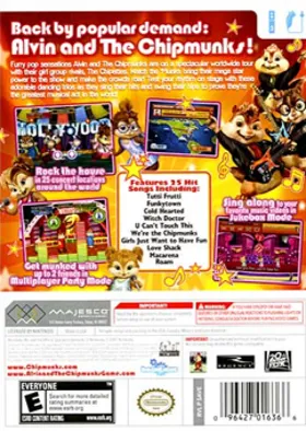 Alvin and the Chipmunks- The Squeakquel box cover back